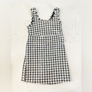 Sister Sam Black & White Sequin Houndstooth Dress Size 2T 3T Made in USA